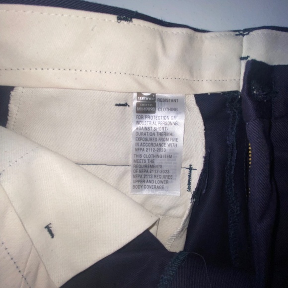 Steel Guard CAT2 FR Men’s Flame Resistant Work Pants 32x32 Navy Blue Durable - Picture 15 of 16